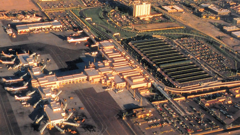 Albuquerque International Airport after a major expansion was completed in 1989.