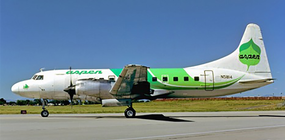 Aspen Airways Convair 580.