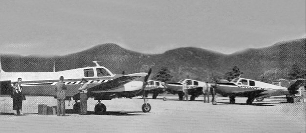 Carco Air Service aircraft at the Los Alamos airport.