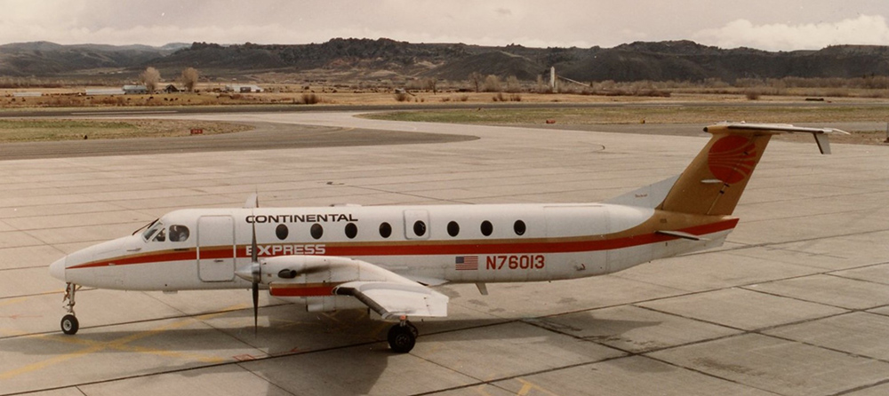 Continental Express Beechcraft 1900C operated by Rocky Mountain Airways.
