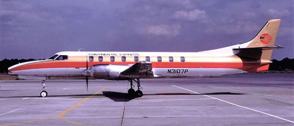 Trans-Colorado Airlines began service to Roswell immediately after Air Midwest ended their service in February, 1986 with flights to Albuquerque.  The carrier became a Continental Express feeder in June 1986 but discontinued all service at Roswell one month later.  Trans-Colorado returned as Continental Expresss on April 1, 1987 with flights to both Albuquerque and El Paso, the El Paso flights stopping in Carlsbad.  All flights were operated with Swearingen Metroliner aircraft on both occasions and service ended once again only four months later.