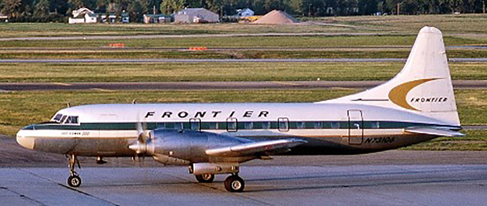 Frontier Airlines Convair 580.