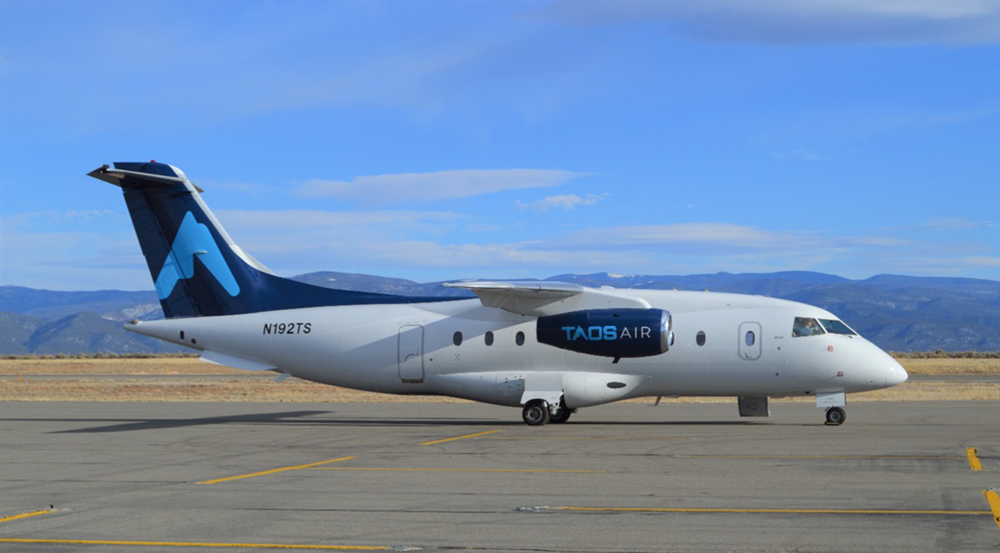 Taos Air Fairchild Dornier 328Jet at Taos in 2020.