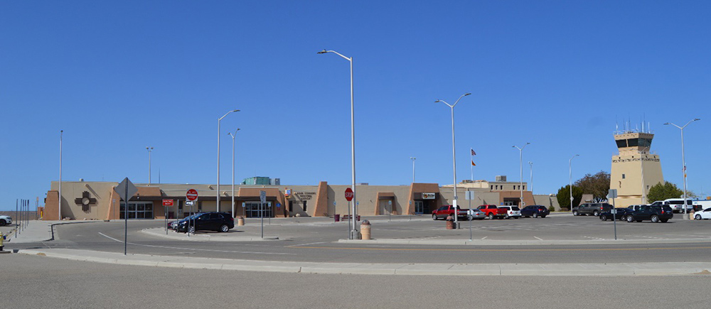 The Four Corners Regional Airport terminal building and control tower.