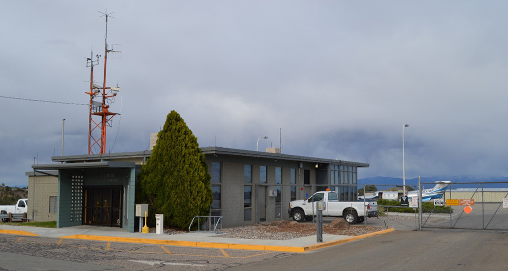 The Los Alamos County Airport terminal building.