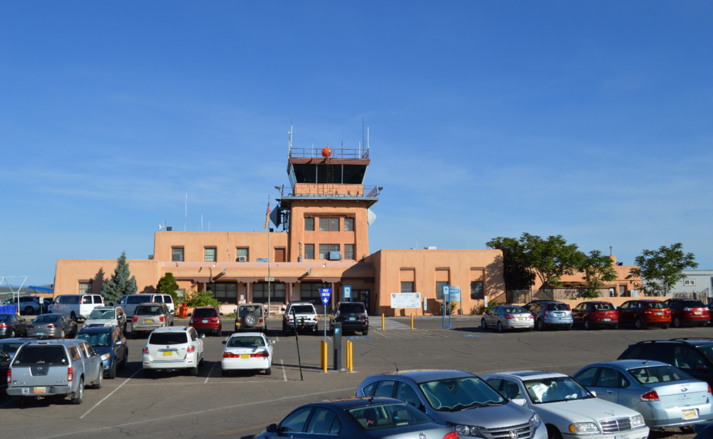 The Santa Fe Regional Airport terminal building before expansion and renovations began in 2022.