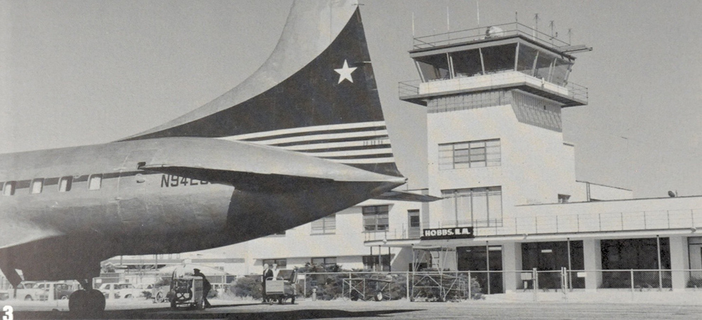 Trans-Texas Airways Convair 240 at Hobbs in the 1960’s.